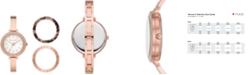 Michael Kors Women's Jaryn Rose Gold-Tone Stainless Steel Bangle Watch Giftset 36mm